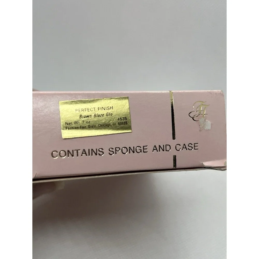 VTG FASHION FAIR Perfect Finish BROWN BLAZE GLO CREME MAKEUP #4535 .7oz NIB NOS
